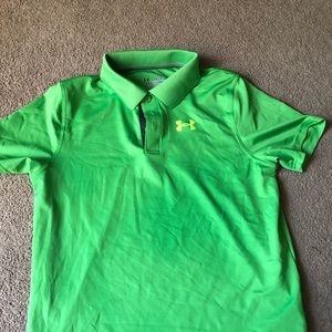 green under armor golf polo shirt